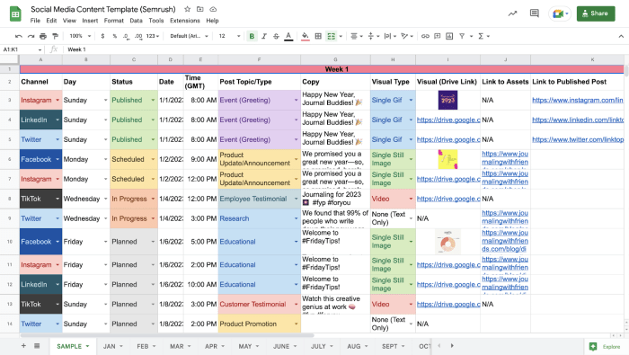 Creating a Blog Editorial Calendar